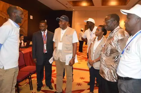 Photos Of Goodluck Jonathan Observing Tanzanian Presidential Election Held Today